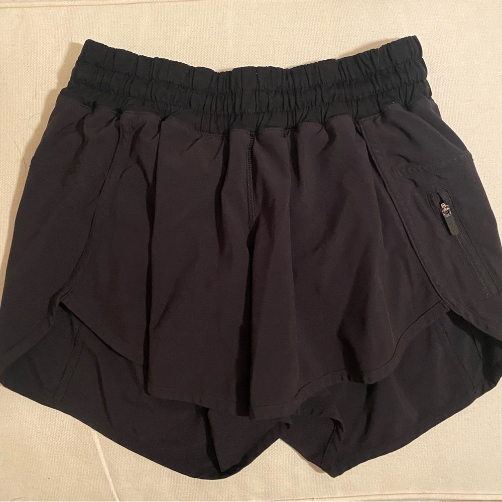 Black Lululemon Tracker Short, women’s size 4